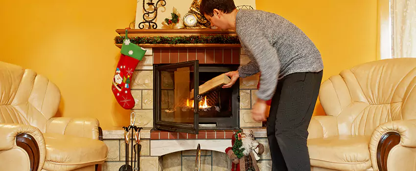 Rusted Metal Fireplace Restoration in Spring Hill, Florida